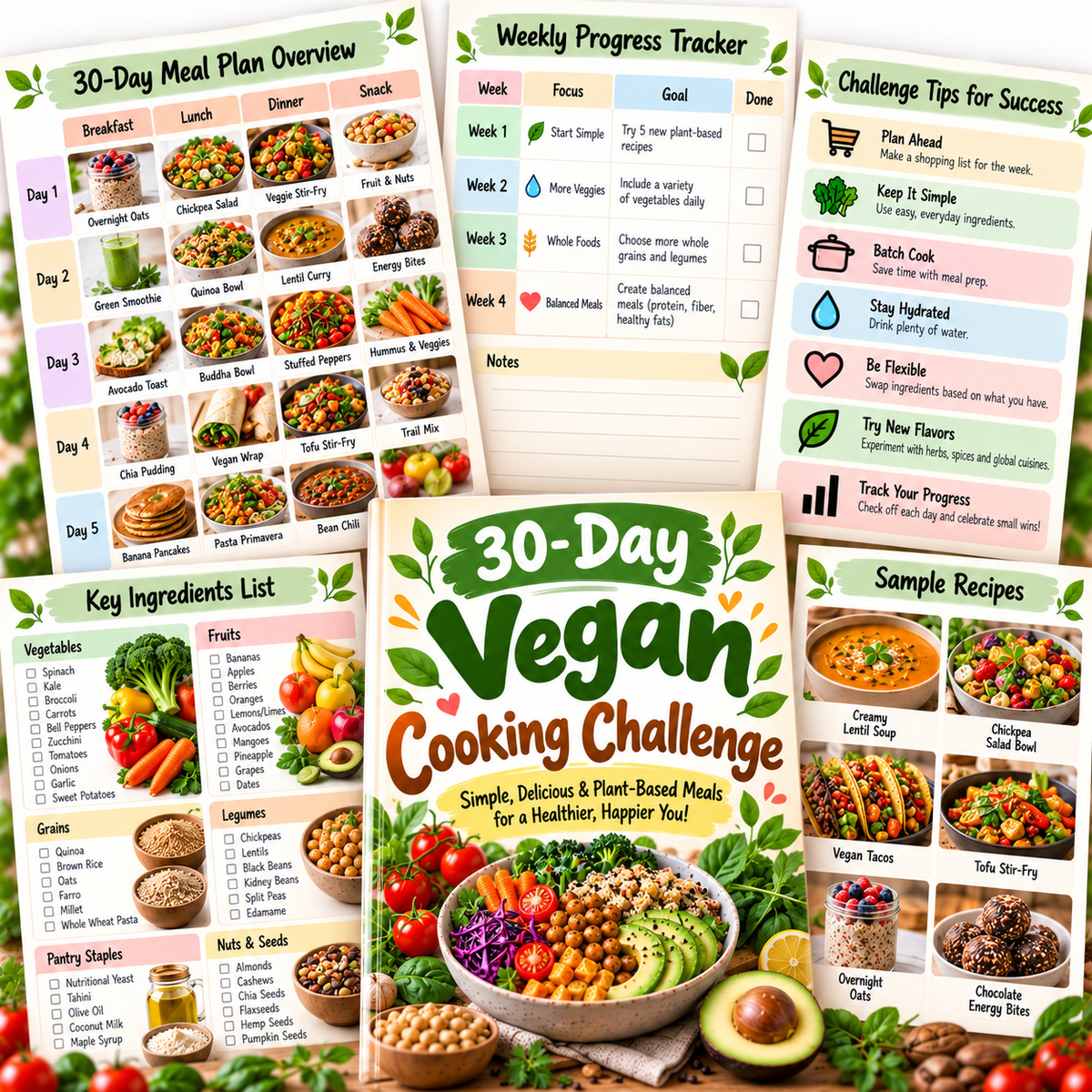 30-Day Vegan Cooking Challenge