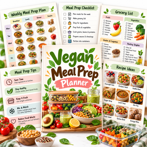 Vegan Meal Prep Planner