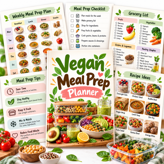 Vegan Meal Prep Planner